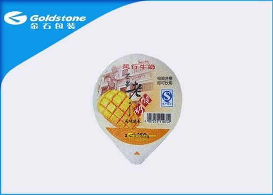 Disesuaikan Embossed Panas Seal Foil Lid Untuk PP / PS / Piala Plastik Kebocoran Resistance