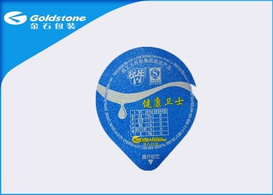 Ce Certificated Aluminium Foil Panas Seal Foil Lid PET / AL / PE Struktur