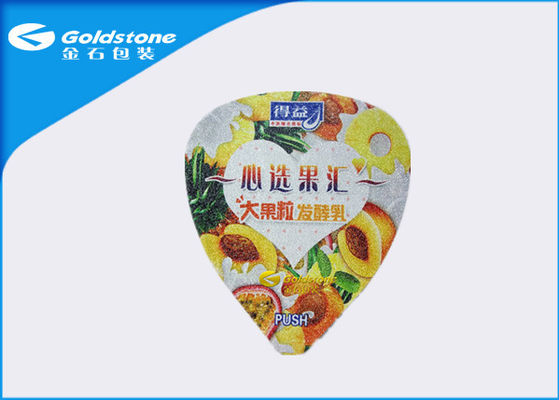 Double / Single Side Embossed Aluminium Foil Seal Lid Untuk Botol / Yoghurt Piala Panas Sealed