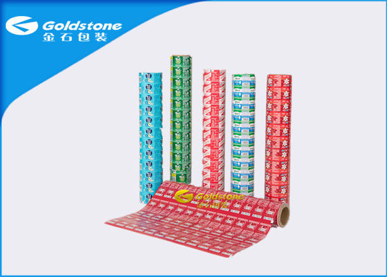 Mudah Peel Aluminium Sealing Lid Film Gulung multi Struktur Colorful Percetakan