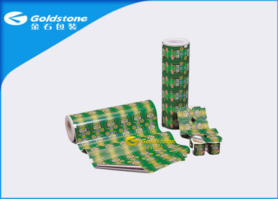 Matt Shiny Permukaan Aluminium Sealing Film Untuk Piala Susu Tinggi Moisture Barrier