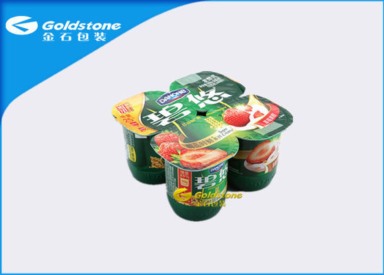 Matt Shiny Permukaan Aluminium Sealing Film Untuk Piala Susu Tinggi Moisture Barrier