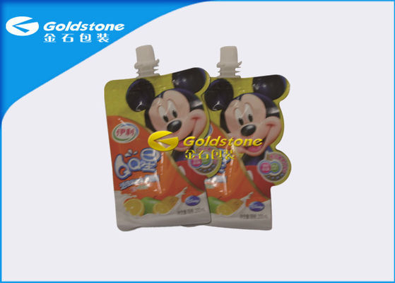 Disposable mudah dipengaruhi Makanan Bayi Stand Up kantong Dengan Cerat Tinggi Barrier Baik Kekakuan