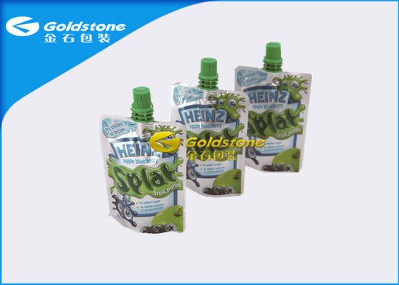 Liquid Stand Up Pouch Kemasan Tas Dengan Cerat, Polimer Makanan Doy Pack Kemasan