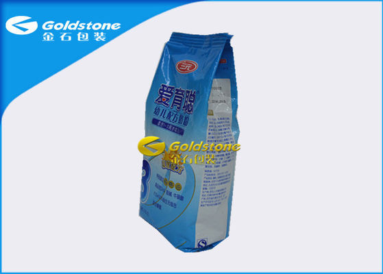 Food Grade Stand Up Powder Kemasan Tas Untuk Whey Protein / Susu Bubuk Quad Seal