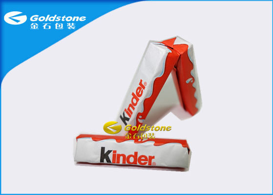 Aluminium Wax Paper Permen / Chocolate Pembungkus Foil bagus Fold Properti