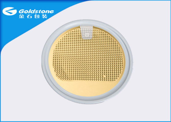 Susu Bubuk Peel Off Logam Can Lid Ends 80 - 90mic Aluminium Tebal