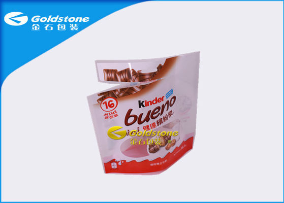 Aluminium Foil Resealable Stand Up kantong Untuk Chocolate Makanan Kemasan