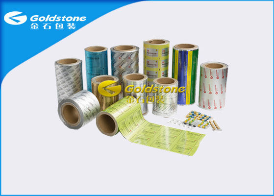 Panas Seal Lacquer Tropical Laminated Aluminium Foil Tablet Blister Packaging