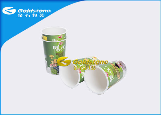 Otomatis Membentuk Piala Plastik Yogurt Dengan Curved Surface Logo Percetakan