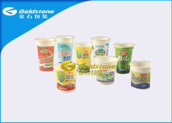 HIPS / PP / Bahan Plastik Frozen Yogurt Piala, High End Plastik Piala