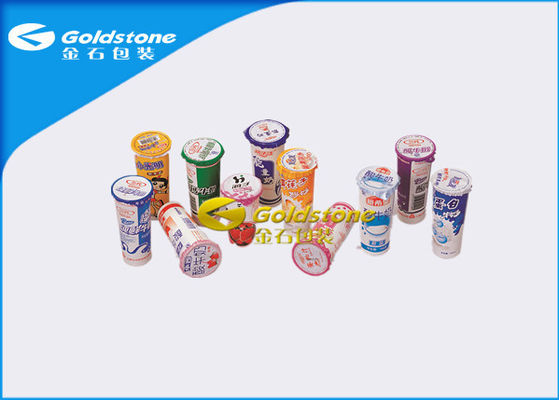 Outerside Kertas Di dalam Plastik Yogurt Piala Dengan Lid High End Penampilan