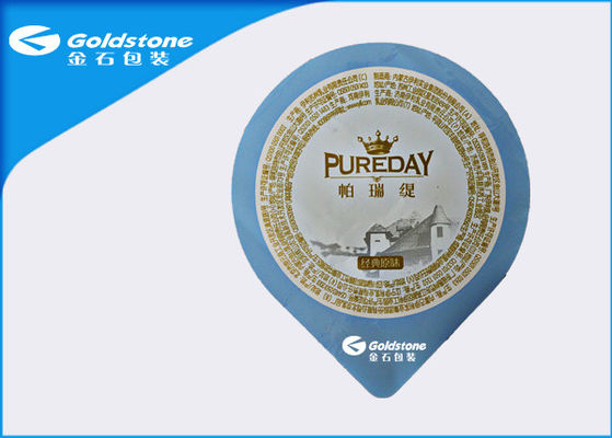 20 - 90 mikron Tebal Die Cut Aluminium Foil Cover Untuk PP PS PE Cups