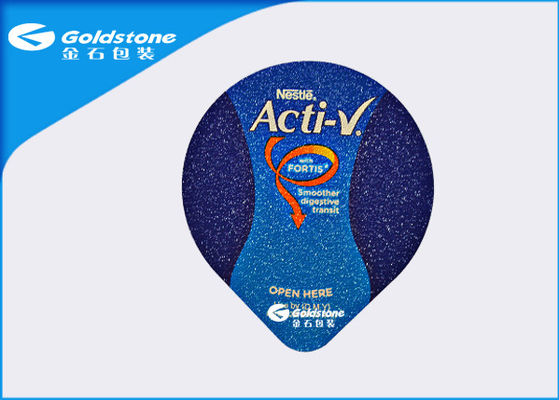 Single Side Embossing Heat Seal Foil Lids Untuk Plastice Cups Dengan PP PS PE