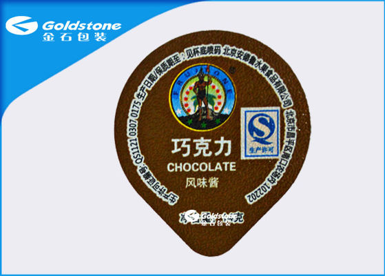 Eco Friendly High Barrier Die Cut Tutup Untuk Keju / Jelly / Minum / Bahan Kemasan Susu