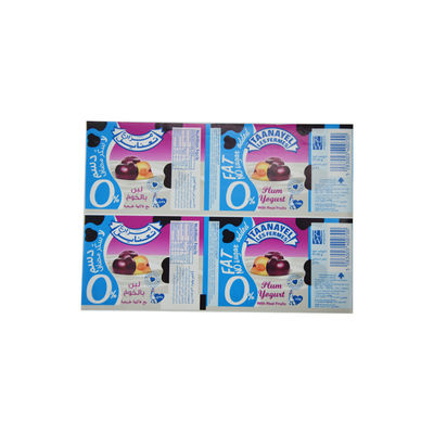 Cangkir Yogurt Paper Label No Crevice, Label Stiker Khusus Hingga 11 Warna