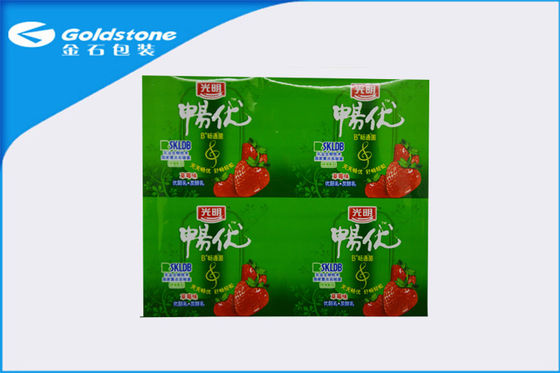 Empat Cup Yogurt Aluminium Laminated Heat Sealing Film Rendah Gas Dan Air Permeabilitas