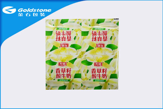 Coloury Pattern No Spill Aluminium Sealing Film Roll Untuk Kemasan Susu