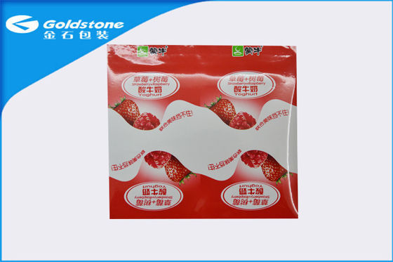 Kemasan susu Tinggi Barrier Aluminium Sealing Film Untuk Yogurt Cup, 10 Warna