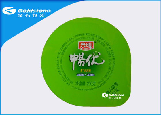 Disesuaikan Panas Segel Foil Lidding Yogurt Minuman Sealing Film Dengan Goldstone