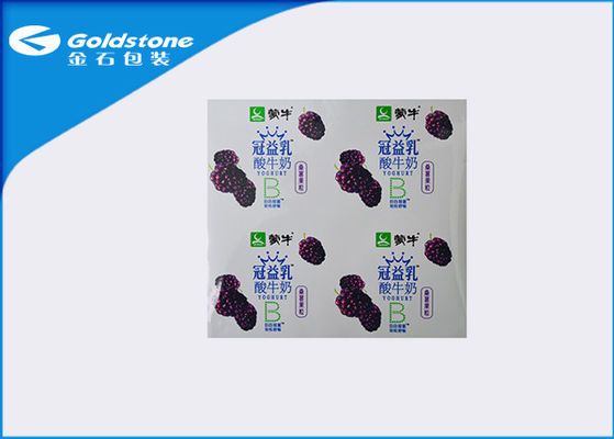 Tidak Kebocoran Aluminium Sealing Film Roll Laminated Seal Lidding Film Yogurt Packaging