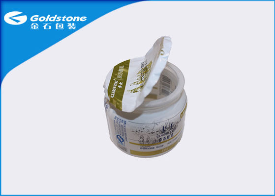 Aluminium Durable Die Cut PET Tutup Foil Panas Segel Terima Dirancang Khusus